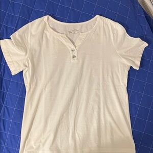 Coral Bay White Tee, Medium